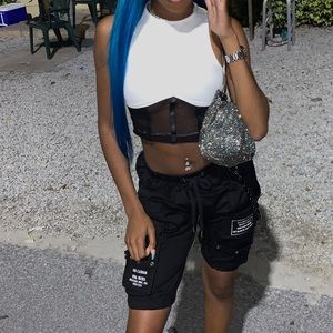 Selling the corset top and shorts! worn twice!